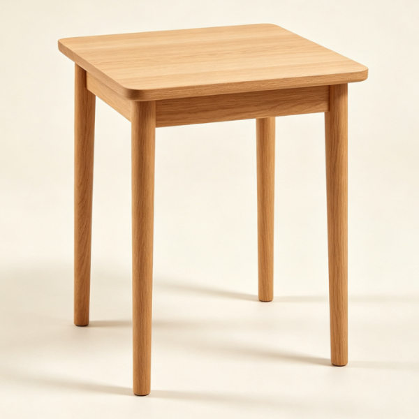 Simple Solid Wood Side Table